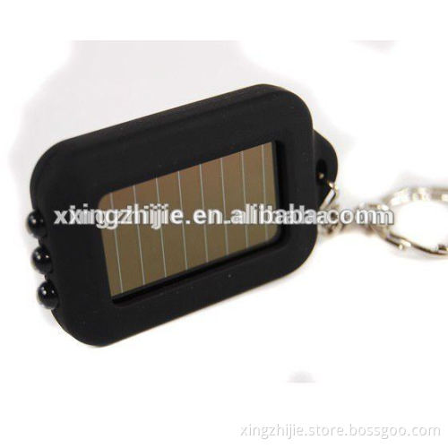 2014 hot sale wholesale diaphanous solar key chain